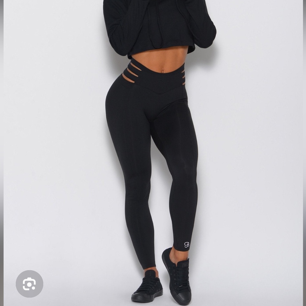 Bombshell Sportswear Savage High Rise Side slit Leggings Small NWOT